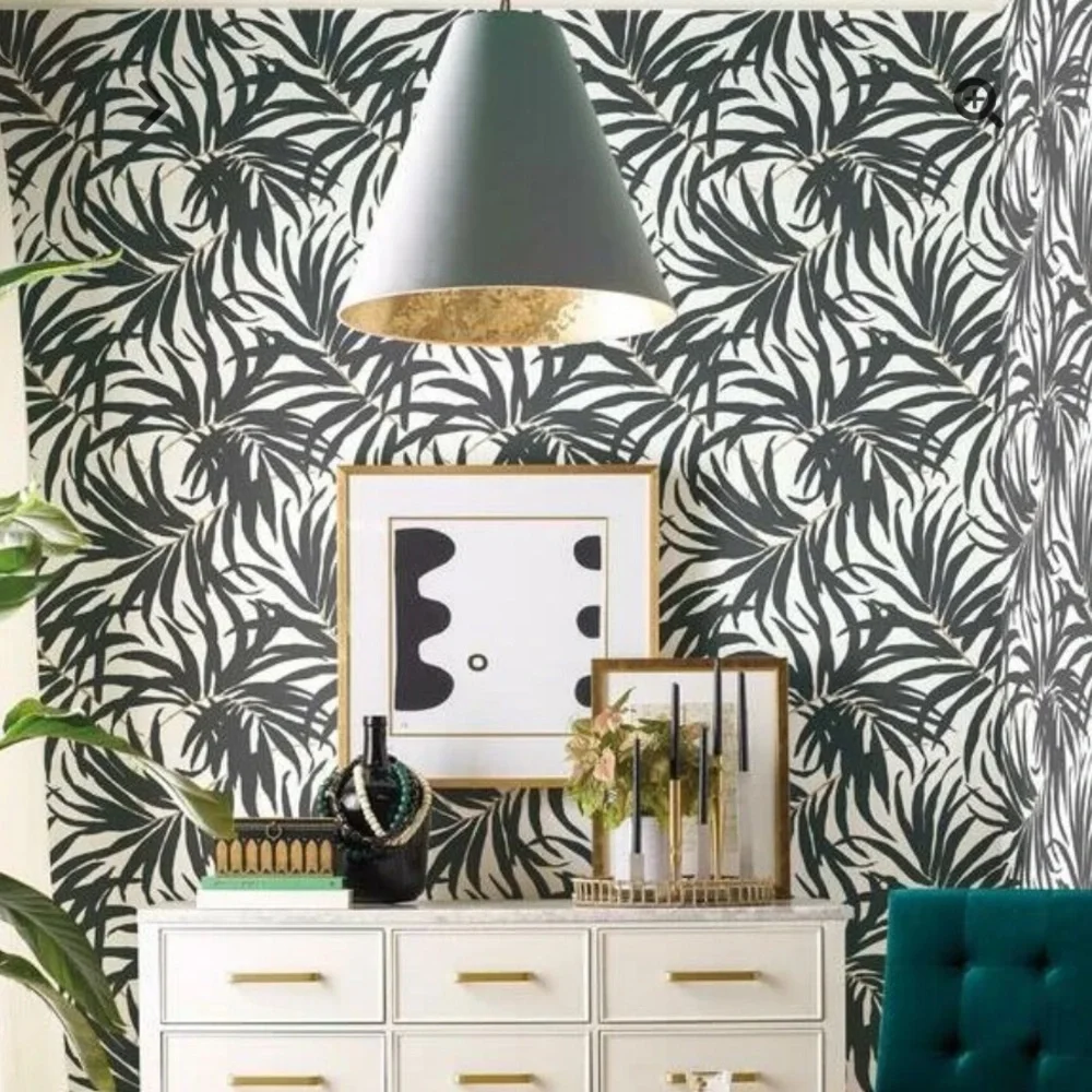 🥳HP Anthropologie York Bali Leaves Premium Peel Stick Wallcovering / Wallpaper